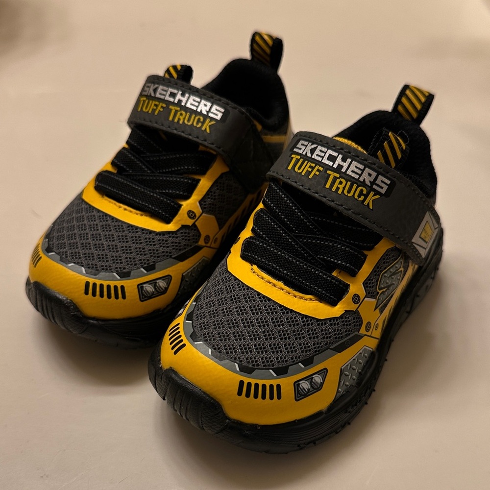 Skechers Baby/Toddler Sneakers Tuff Truck Yellow and Black Shoes